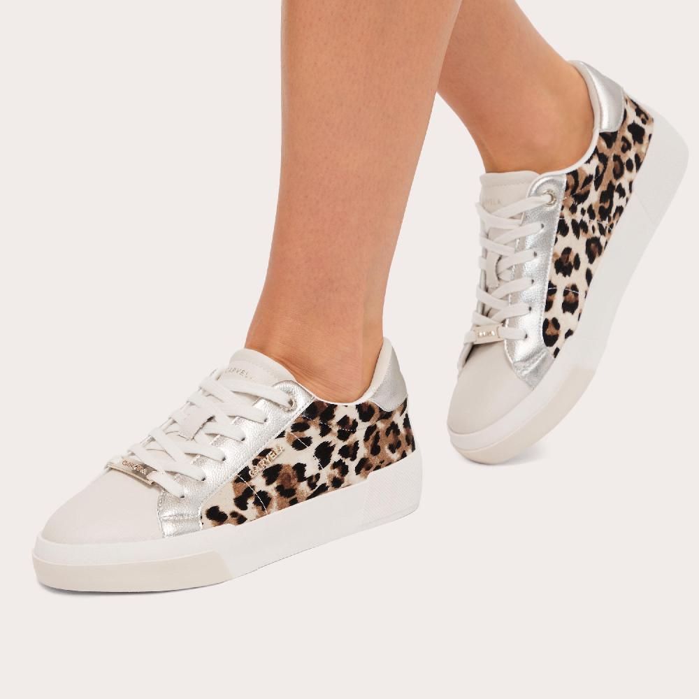 Carvela SANTIANA SNEAKER Leopard Print Trainers By CARVELA