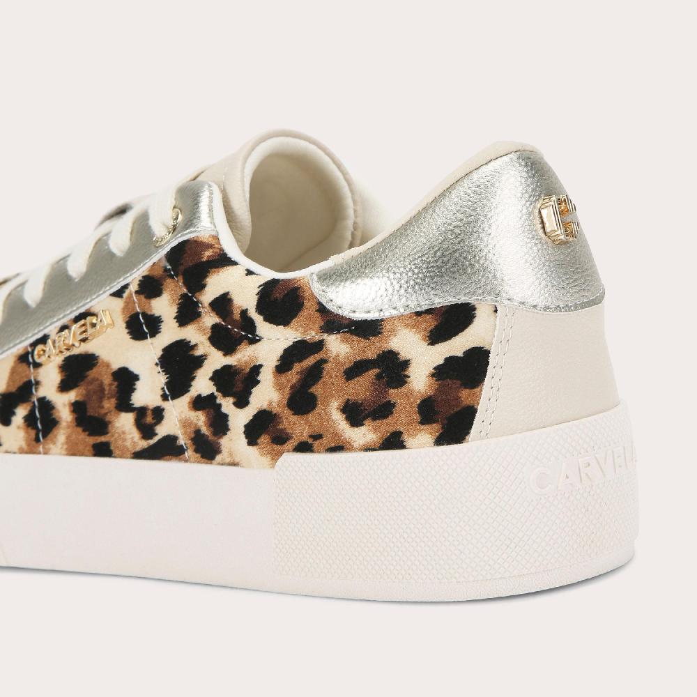 Carvela SANTIANA SNEAKER Leopard Print Trainers By CARVELA