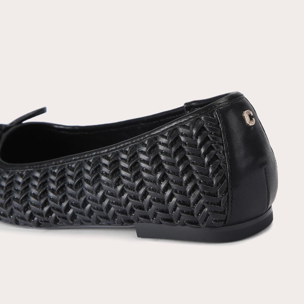 Carvela SARDINIA BALLET Black Woven Ballet Flats By CARVELA
