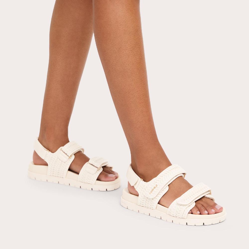 Carvela SARDINIA SANDAL Bone Woven Sandal By CARVELA