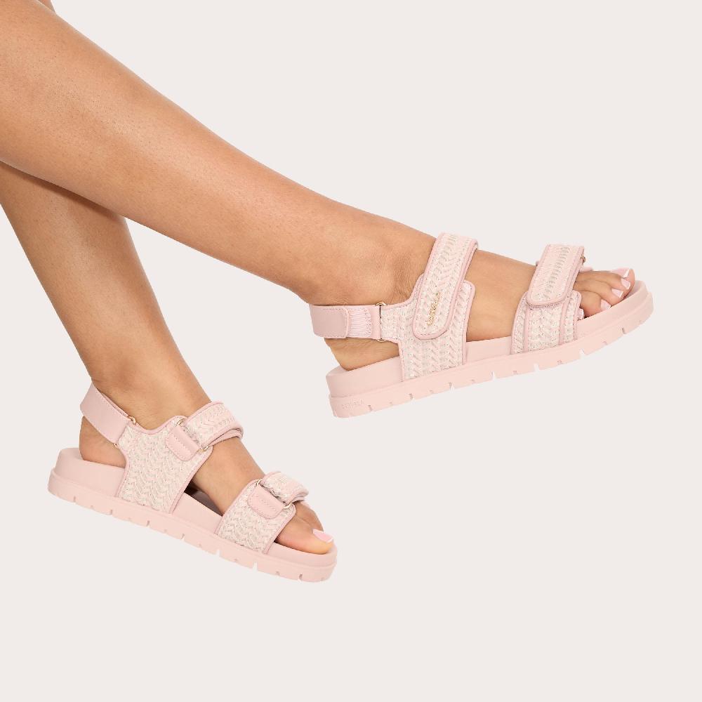 Carvela SARDINIA SANDAL Pale Pink Woven Sandal By CARVELA