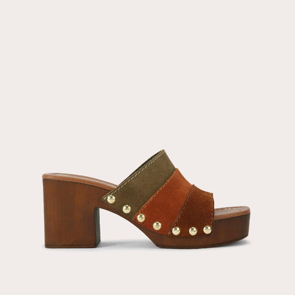 carvela SETTANTA MULE Suede Stepped Mule Heel by CARVELA COMFORT