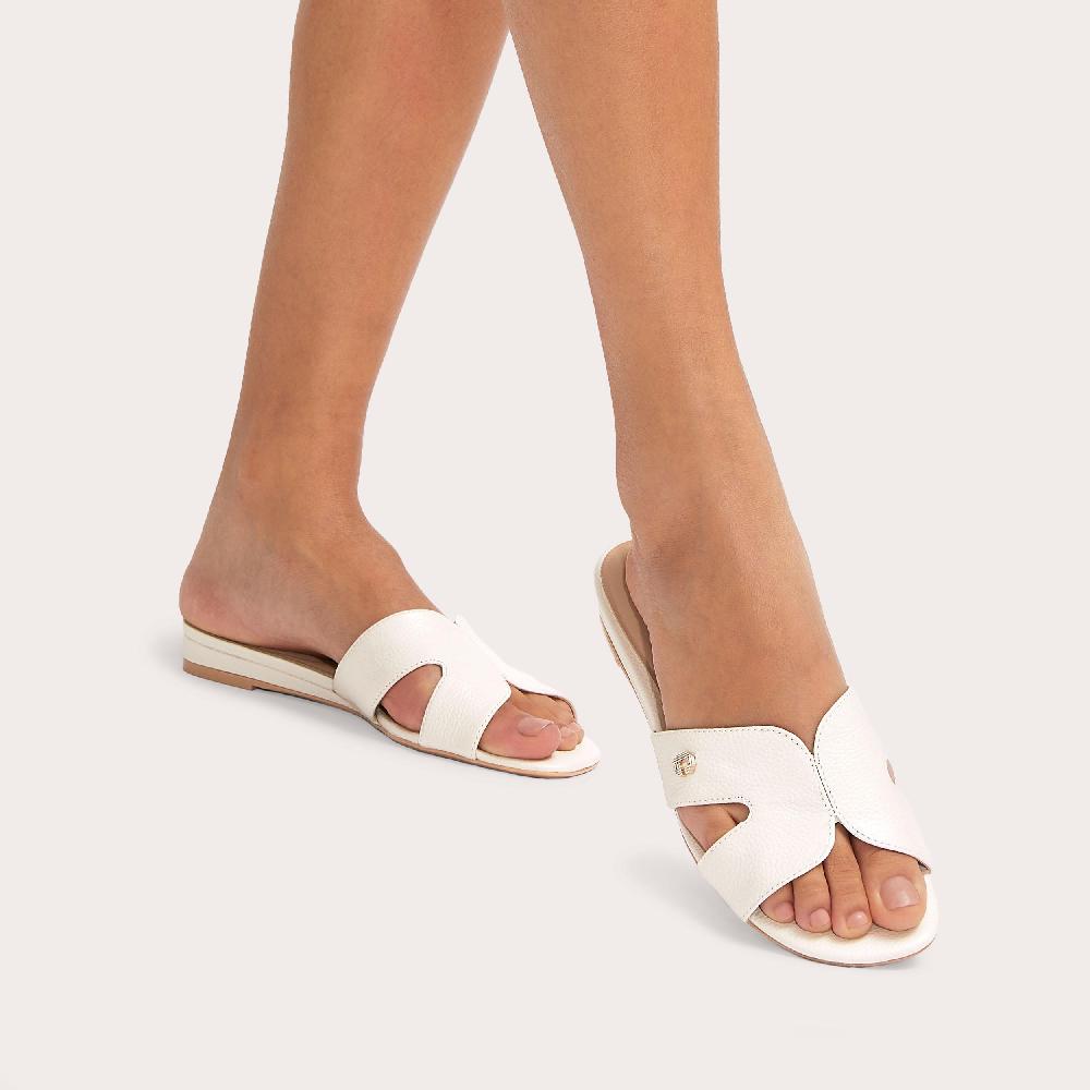 Carvela SEVILLE Bone Leather Slip On Sandal By CARVELA