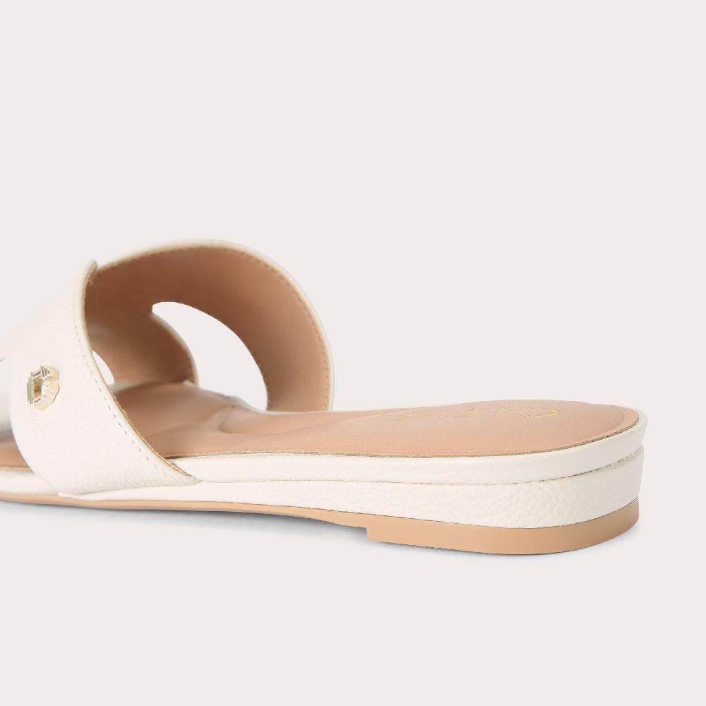 Carvela SEVILLE Bone Leather Slip On Sandal By CARVELA