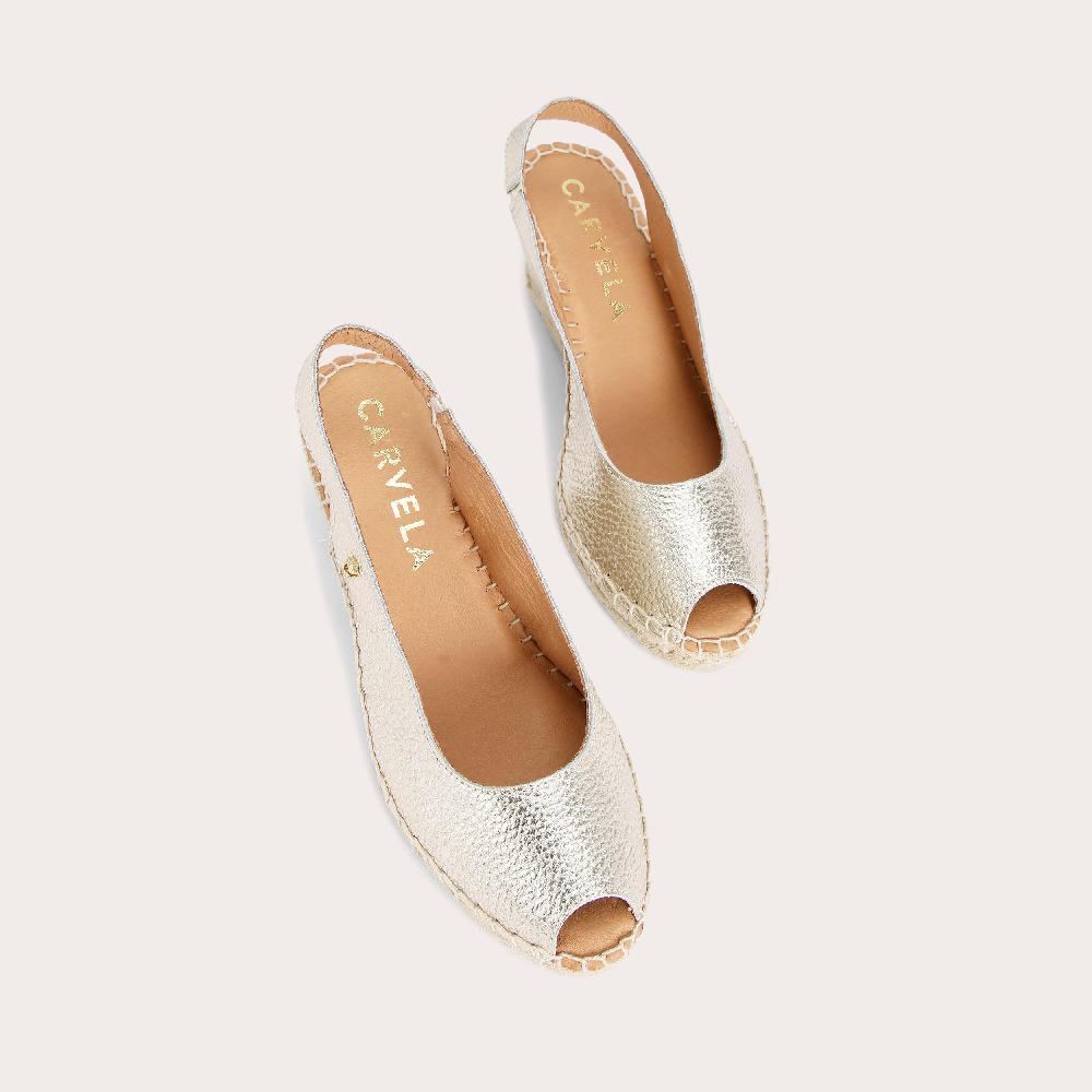 Carvela SHARON 2 Gold Wedge Heels By CARVELA COMFORT