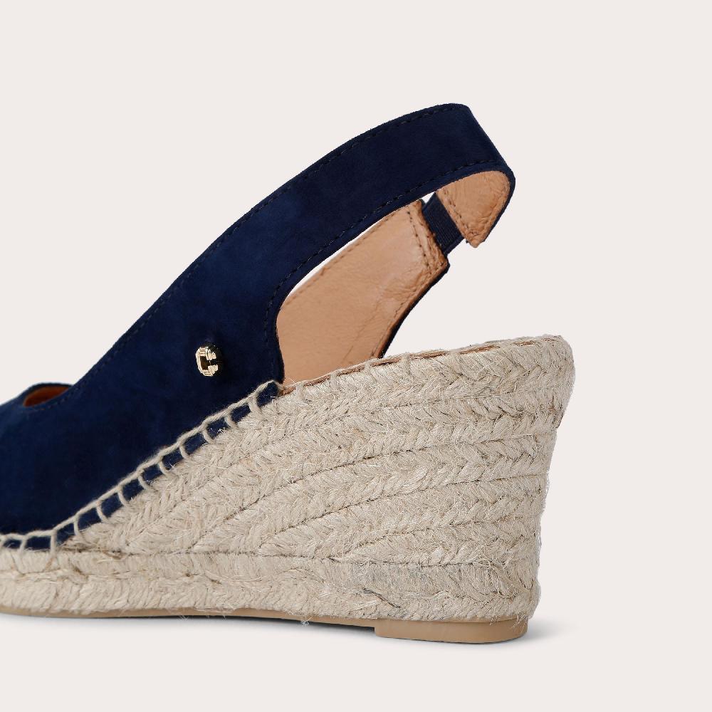 Carvela SHARON 2 Navy Suede Wedge Heels By CARVELA COMFORT