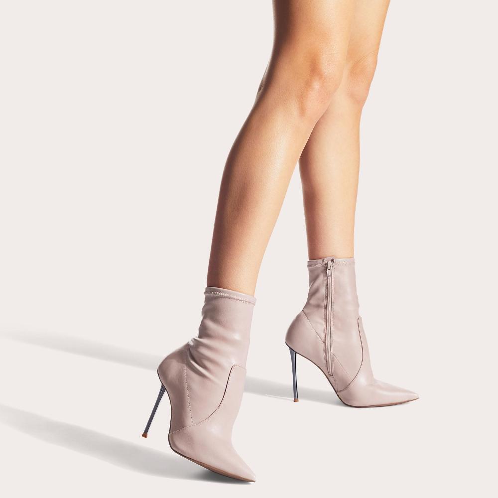 Carvela SHARP BOOTIE Blush Pointed Toe Ankle Boots By CARVELA