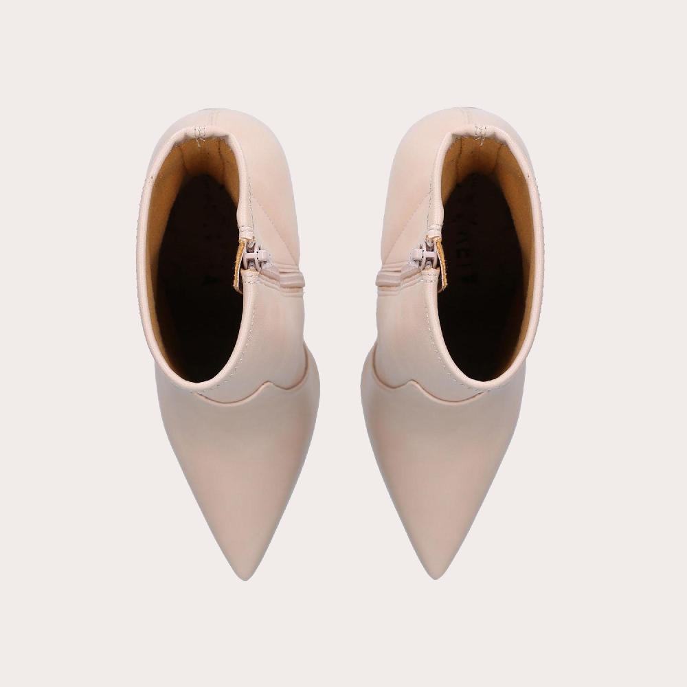 Carvela SHARP BOOTIE Blush Pointed Toe Ankle Boots By CARVELA