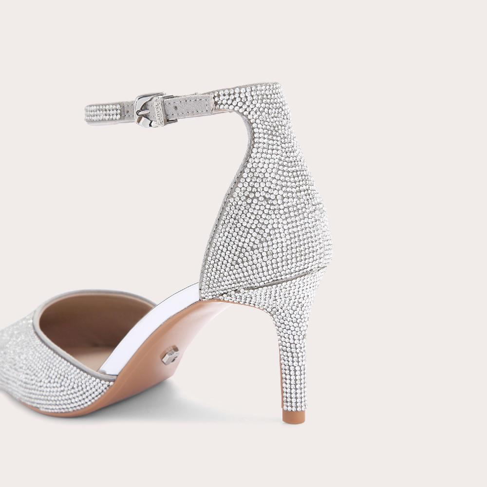 Carvela SHINE COURT Silver Crystal Heels By CARVELA