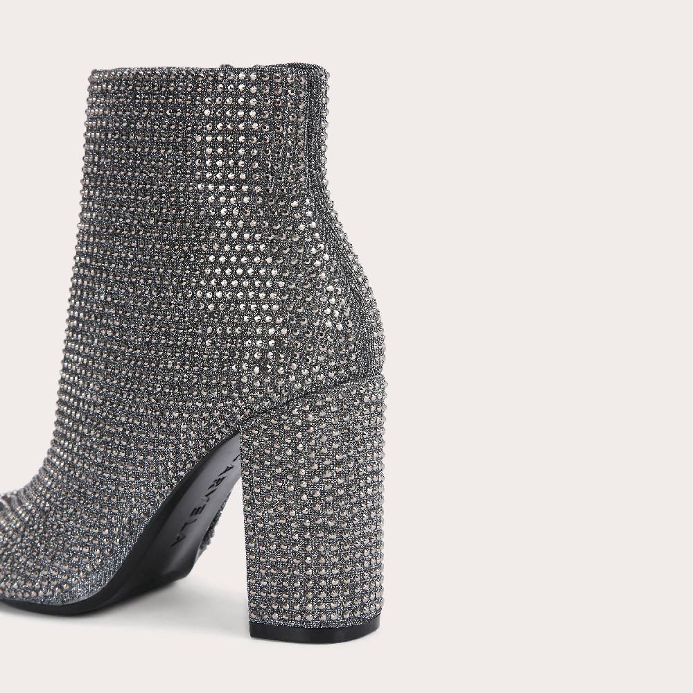 Carvela SHONE ANKLE BOOT Crystal Block Heel Ankle Boot By CARVELA