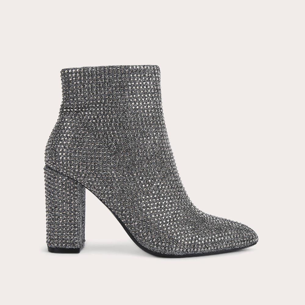 carvela SHONE ANKLE BOOT Crystal Block Heel Ankle Boot by CARVELA