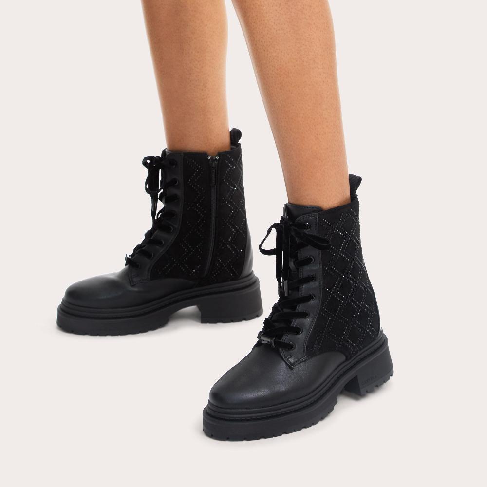 Carvela SHOW STOMPER Black Diamond Crystal Boot By CARVELA