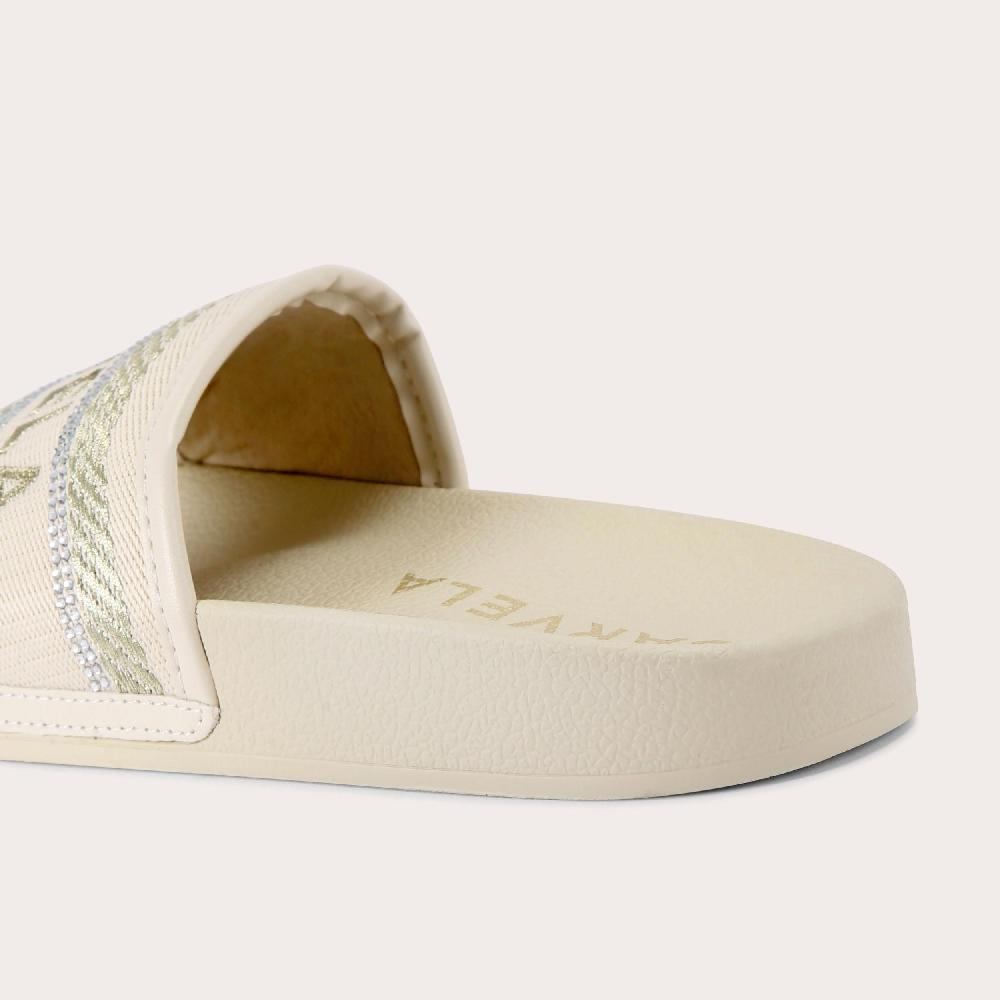 Carvela SICILY SLIDER Gold Slip On Sandal By CARVELA