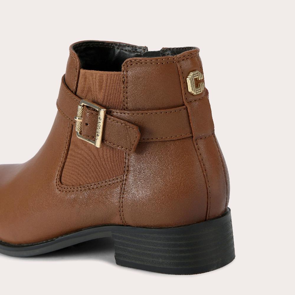 Carvela SILVER LOW ANKLE Tan Leather Ankle Boot By CARVELA