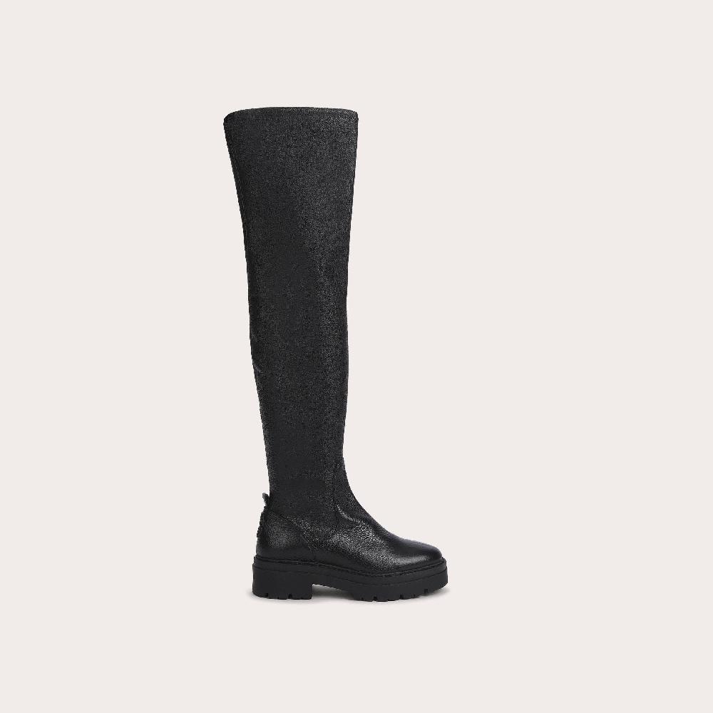 carvela SINCERE THIGH HIGH Black Thigh High Leather Boots by CARVELA