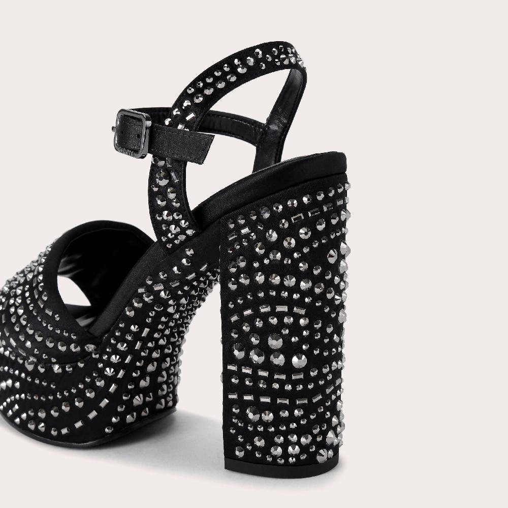 Carvela SKY HIGH Black Crystal Platform Heel By CARVELA