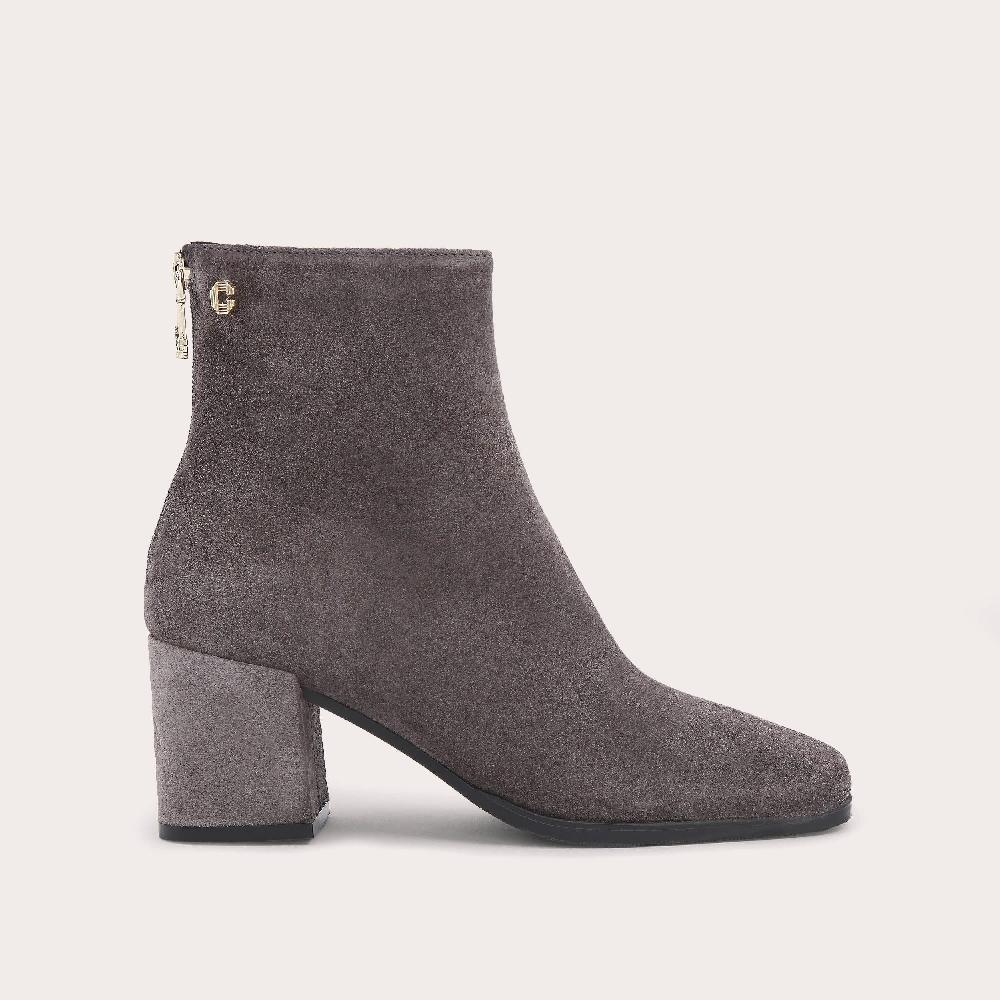 carvela SOOTHE ANKLE Grey Suede Ankle Boot Block Heel by CARVELA COMFORT