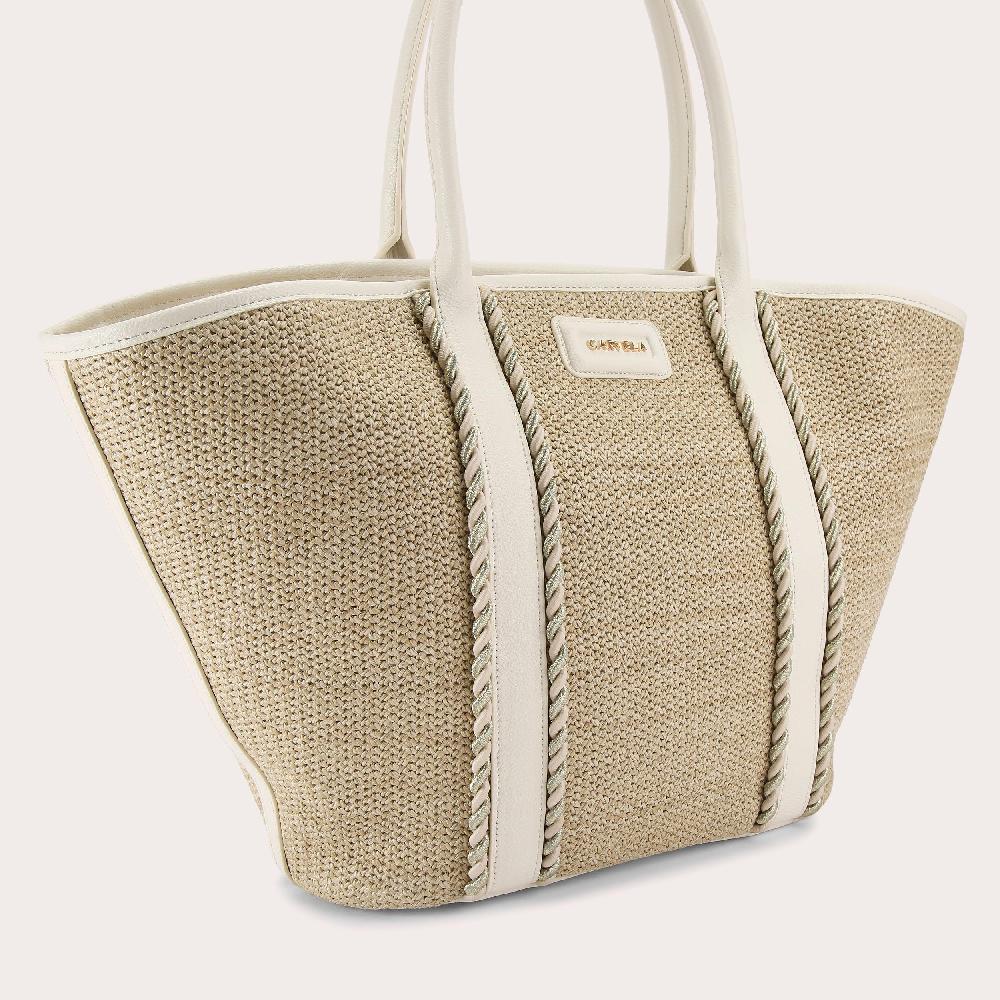 Carvela SORELLA WINGED TOTE Natural Woven Winged Tote Bag By CARVELA