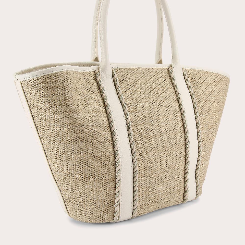 Carvela SORELLA WINGED TOTE Natural Woven Winged Tote Bag By CARVELA