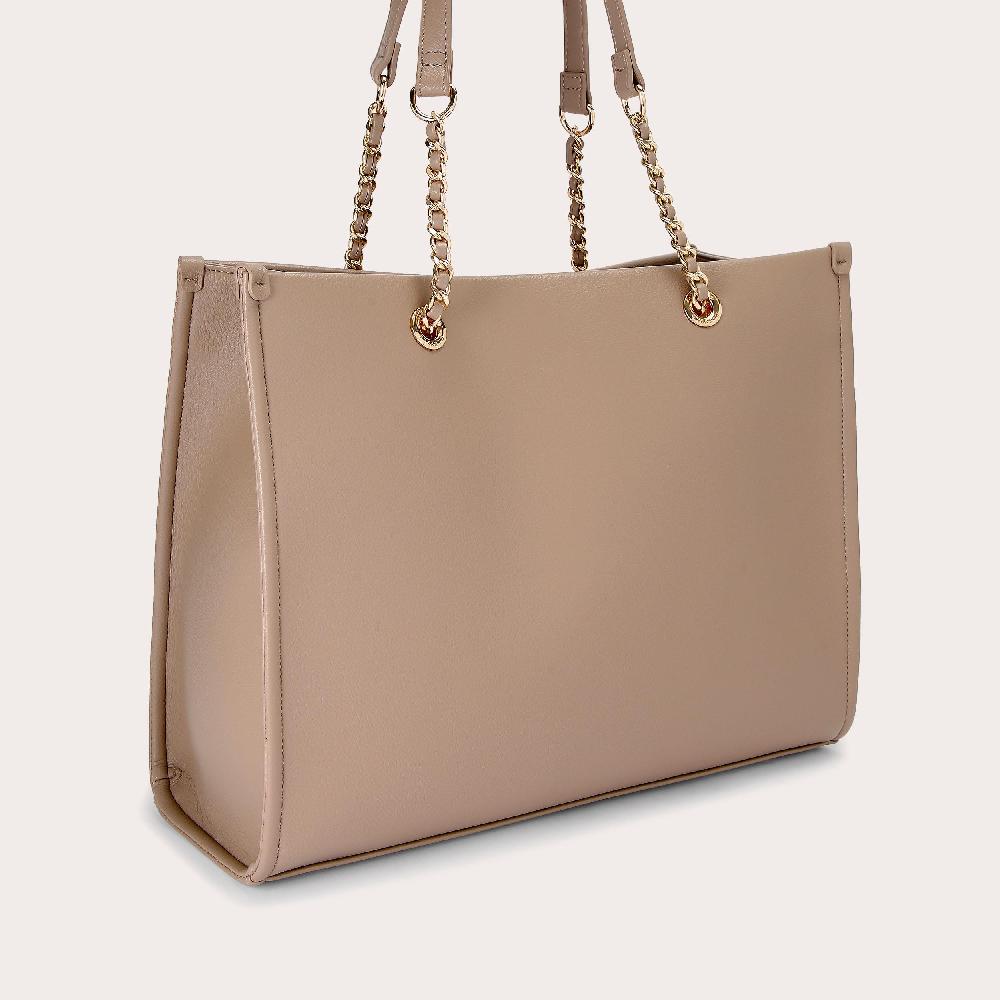 Carvela SORRENTO CHAIN TOTE Taupe Large Chain Tote Bag By CARVELA