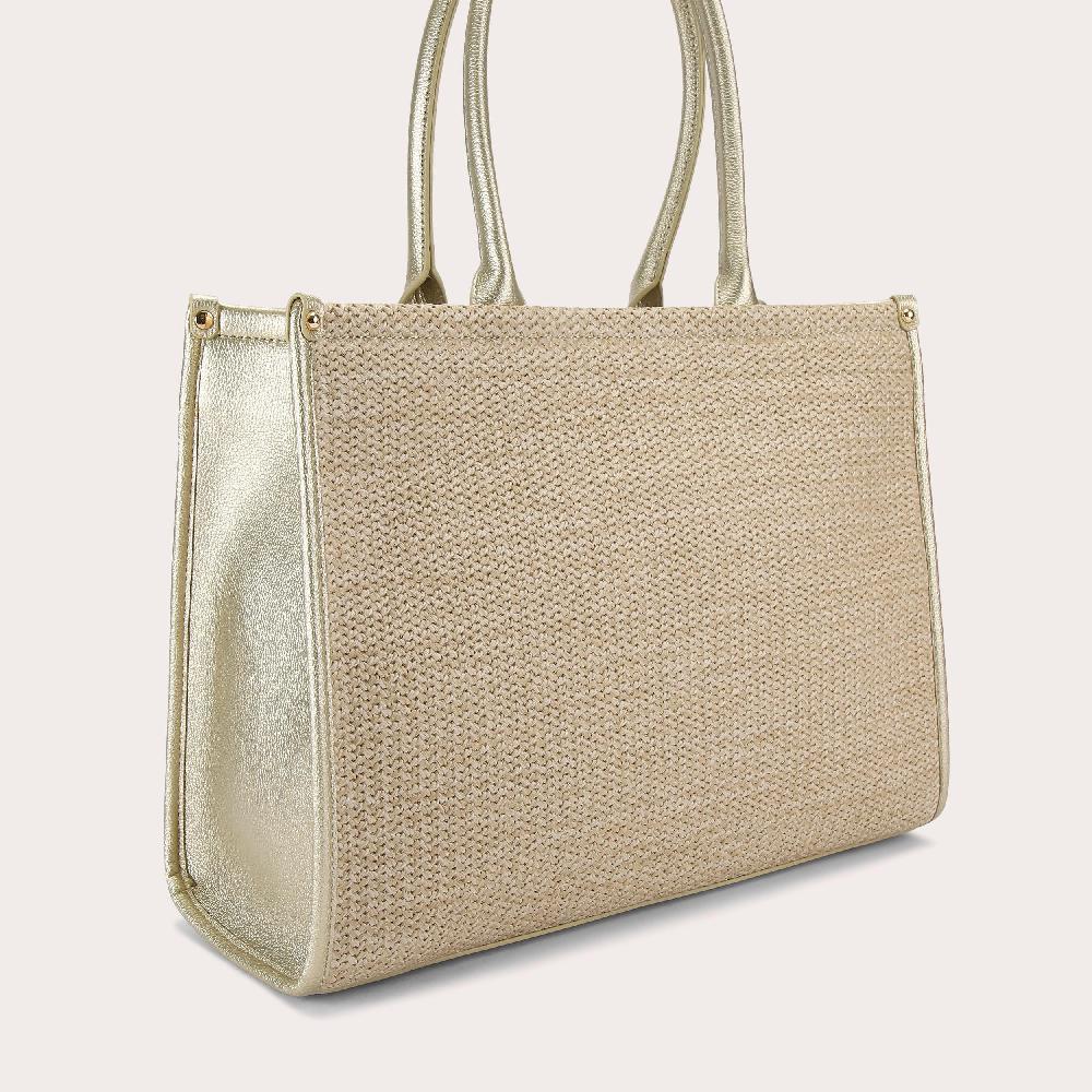 Carvela SORRENTO CHUCK IN TOTE Natural Woven Tote Bag By CARVELA