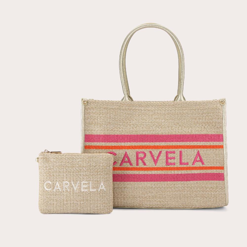 carvela SORRENTO CHUCK IN TOTE Natural Woven Tote Bag by CARVELA