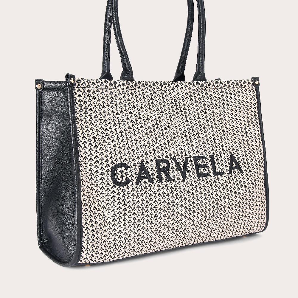 Carvela SORRENTO CHUCK IN TOTE Raffia Woven Tote Bag By CARVELA