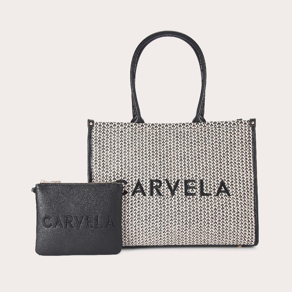 carvela SORRENTO CHUCK IN TOTE Raffia Woven Tote Bag by CARVELA