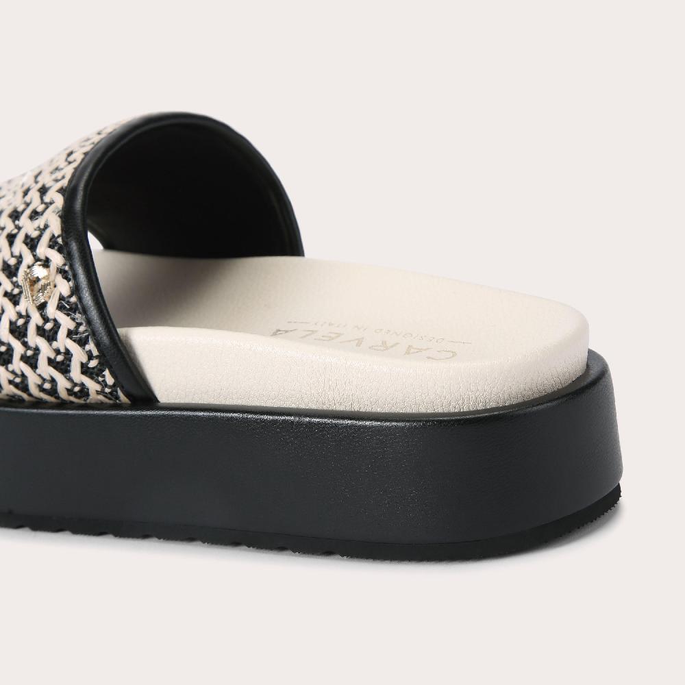 Carvela SORRENTO FLATFORM Raffia Woven Sandal By CARVELA
