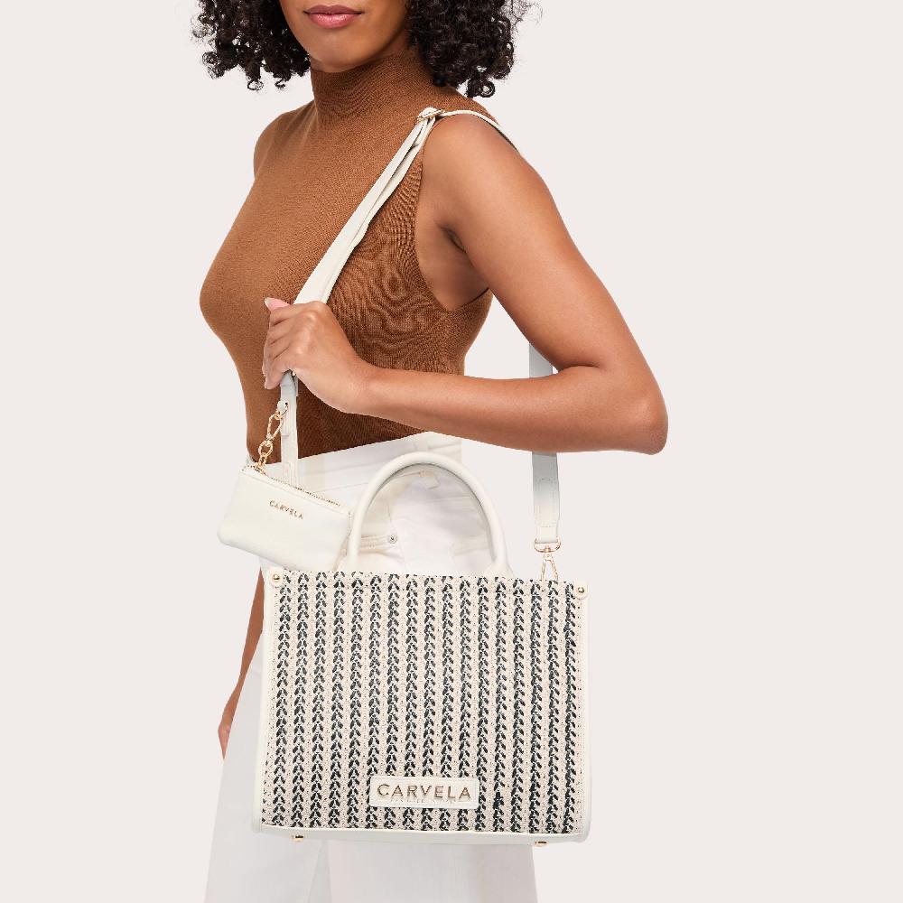 Carvela SORRENTO MIDI TOTE Woven Midi Tote Bag By CARVELA