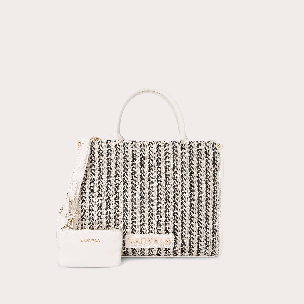 carvela SORRENTO MIDI TOTE Woven Midi Tote Bag by CARVELA