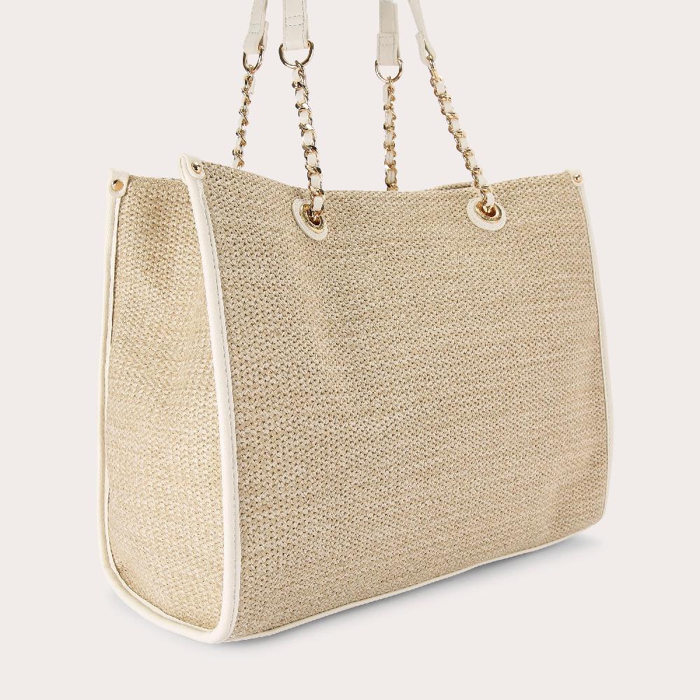 Carvela SORRENTO RAFFIA TOTE Raffia Chain Tote Bag By CARVELA