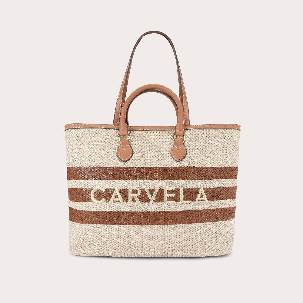 carvela SORRENTO STRIPE SHOPPER Woven Natural Stripe Shopper Bag by CARVELA