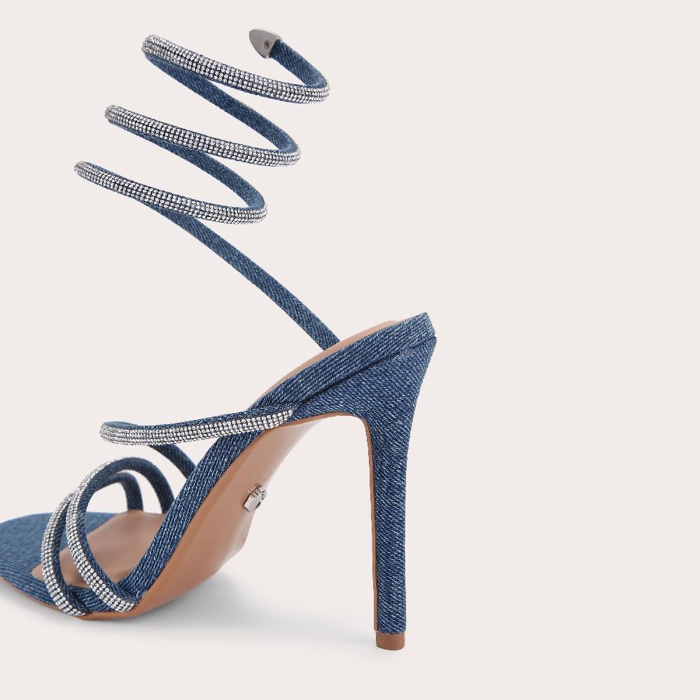 Carvela SPIRAL 105 Blue Denim Spiral Heel By CARVELA