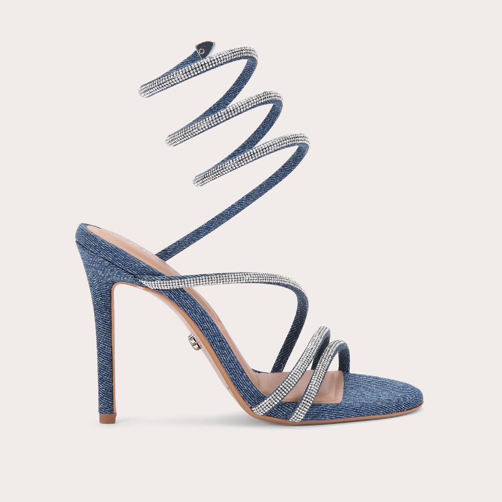 carvela SPIRAL 105 Blue Denim Spiral Heel by CARVELA
