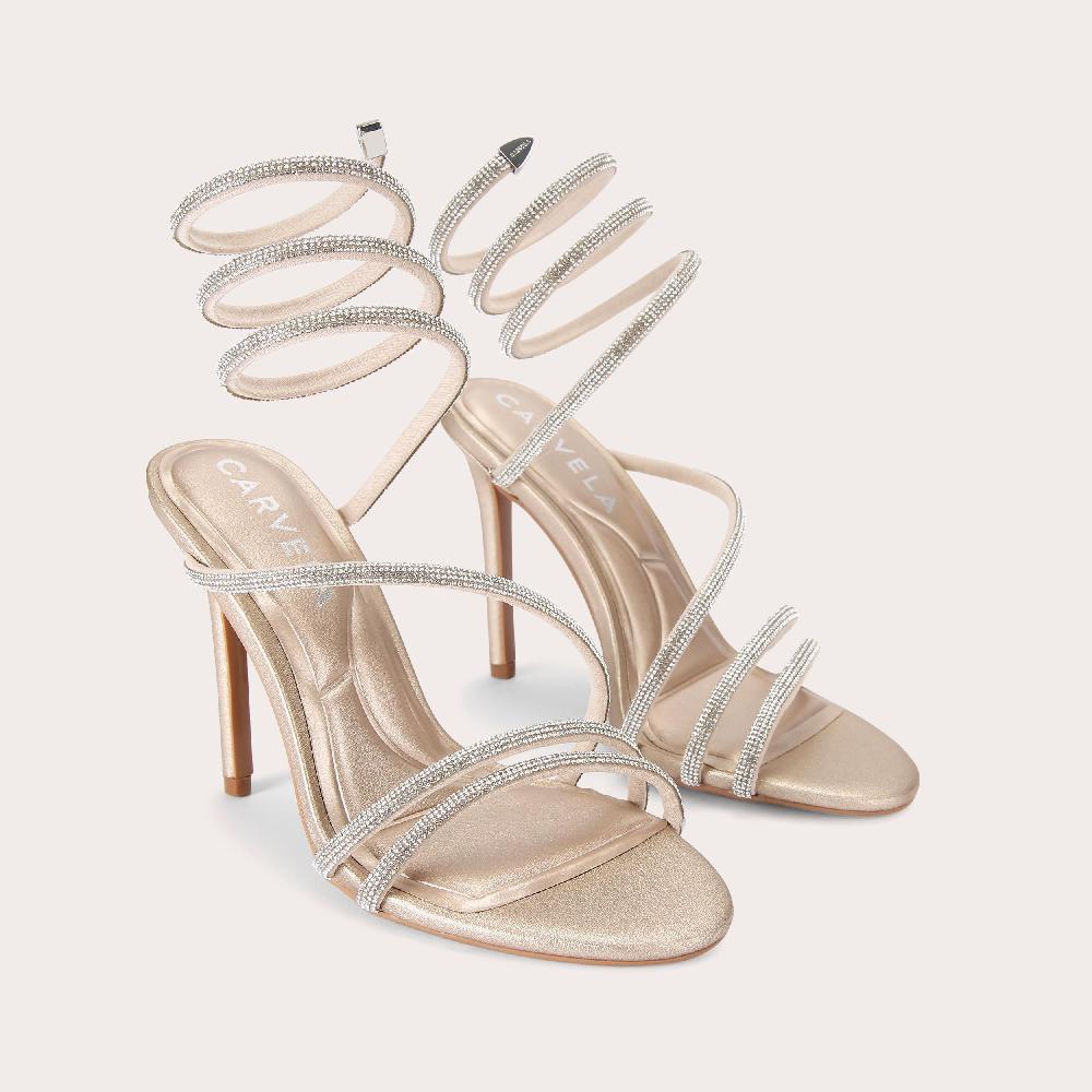 Carvela SPIRAL 105 Champagne Spiral Heel By CARVELA