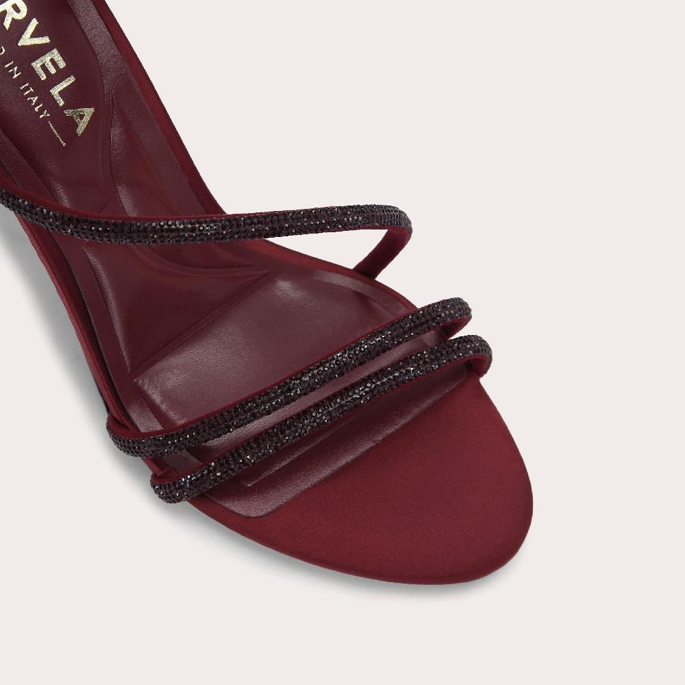 Carvela SPIRAL 80 Wine Spiral Crystal Heels By CARVELA