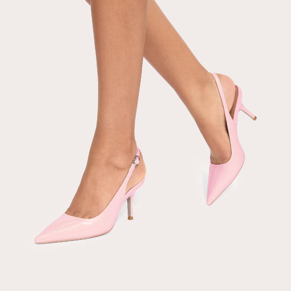 Carvela SPIRIT SLING Beige Patent Court Slingback Heel By CARVELA