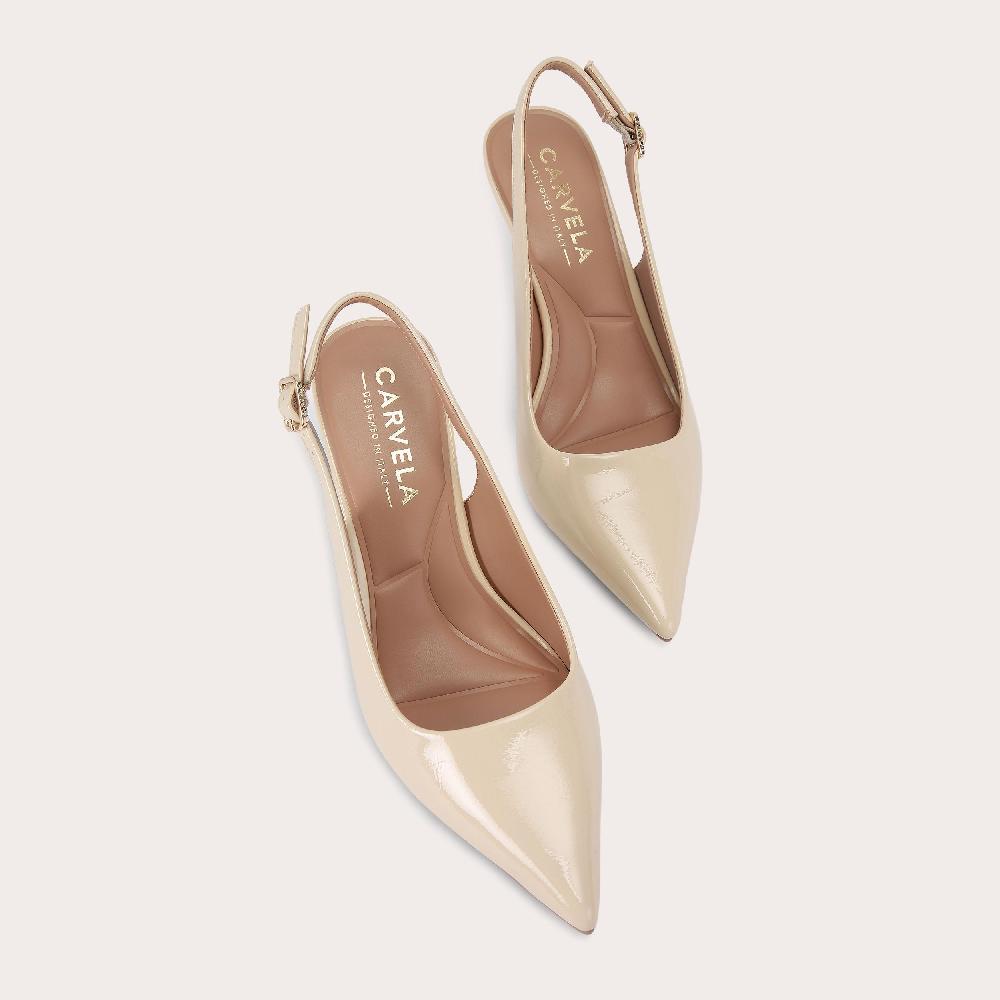 Carvela SPIRIT SLING Bone Patent Heel Height By CARVELA