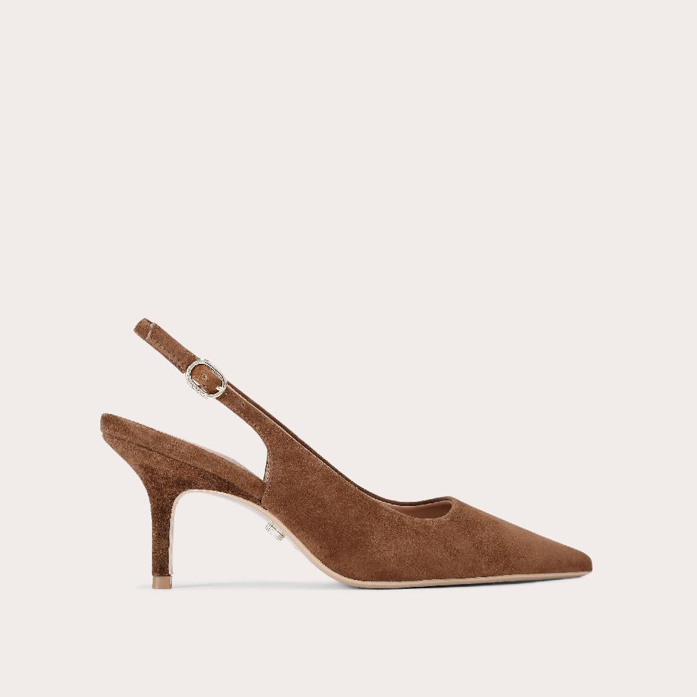 carvela SPIRITED Brown Suede Slingback Heel by CARVELA