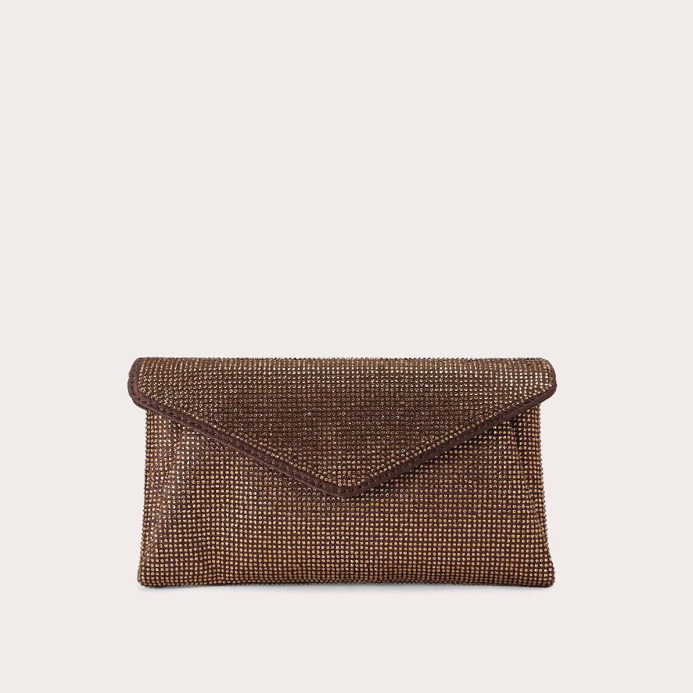 carvela STARGAZE CLUTCH Dark Brown Crystal Bag by CARVELA