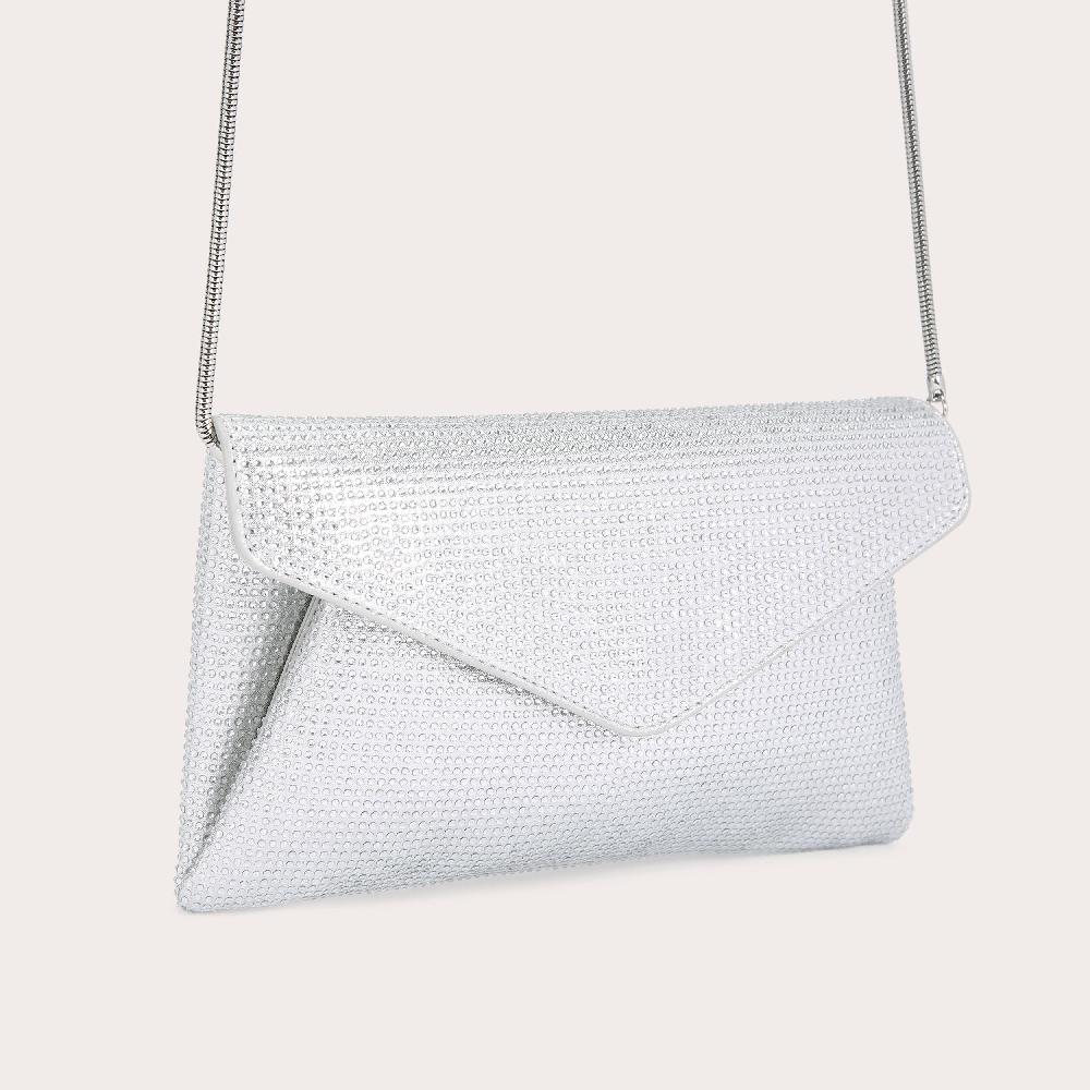 Carvela STARGAZE CLUTCH Silver Clutch Bag By CARVELA