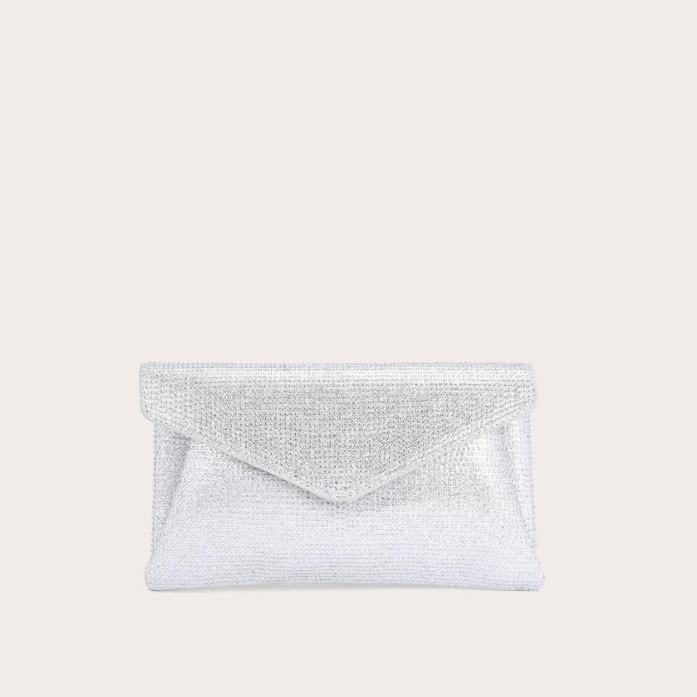 carvela STARGAZE CLUTCH Silver Clutch Bag by CARVELA