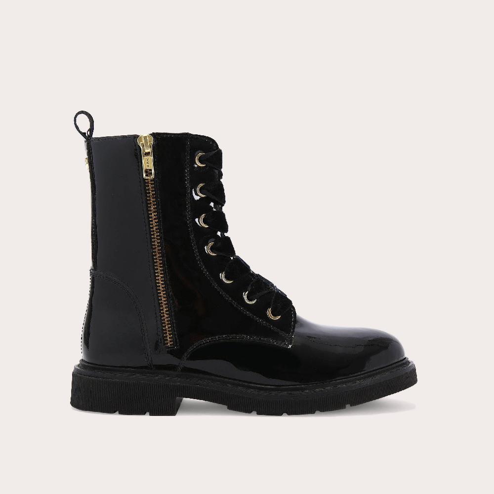 carvela STRATEGY 2 Black Patent Lace Up Boots by CARVELA