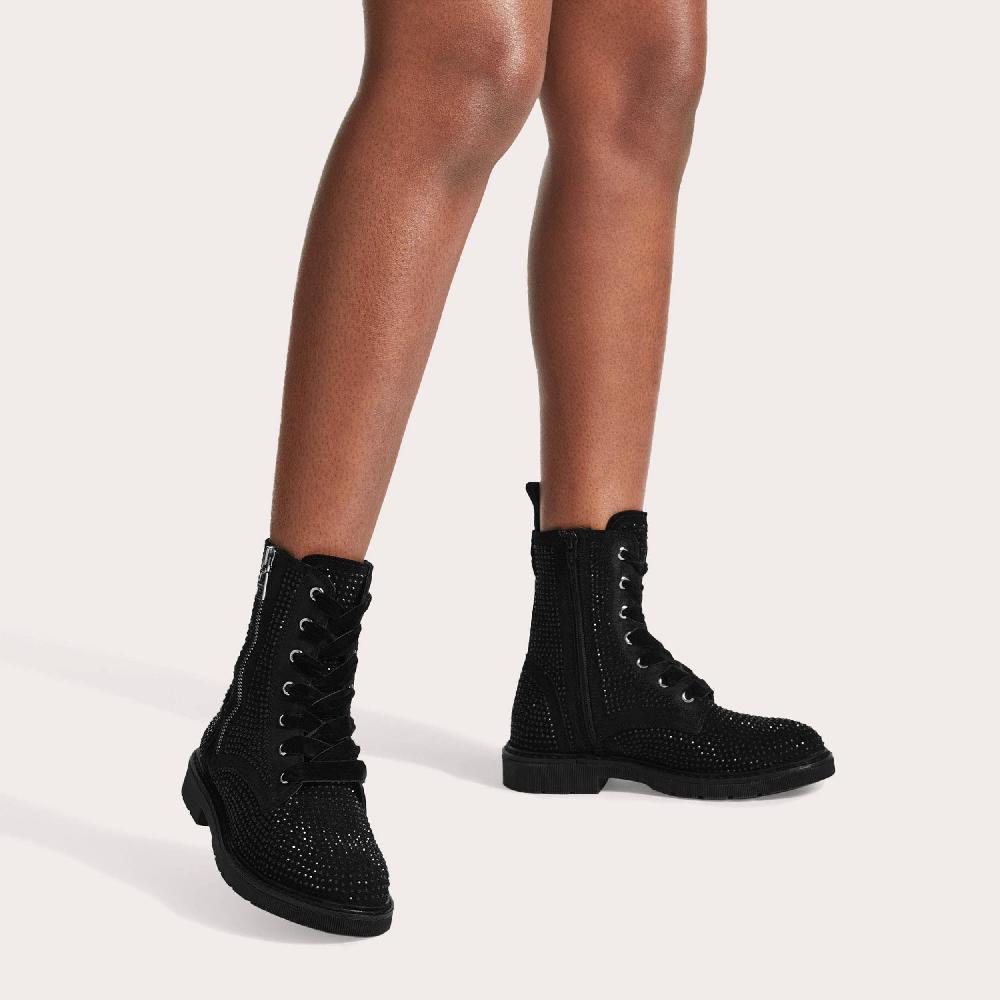 Carvela STRATEGY JEWEL Black Embellished Ankle Boots By CARVELA