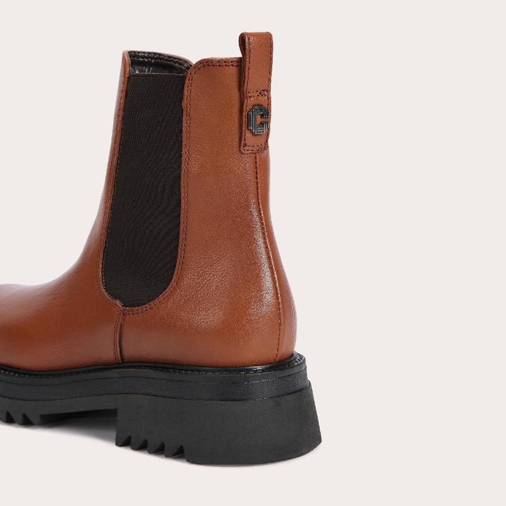 Carvela STRONG Brown Leather Chelsea Ankle Boot By CARVELA