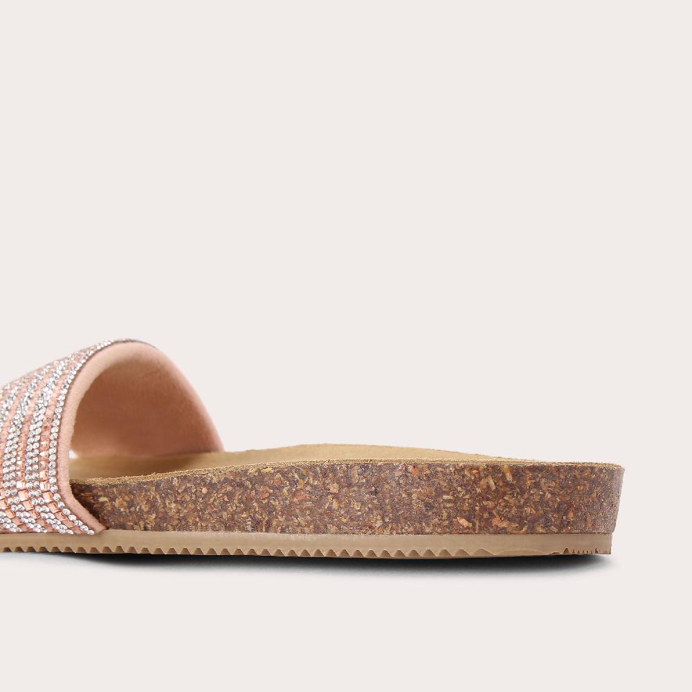 Carvela SUPER Rose Gold Crystal Slip On Sandal By CARVELA COMFORT