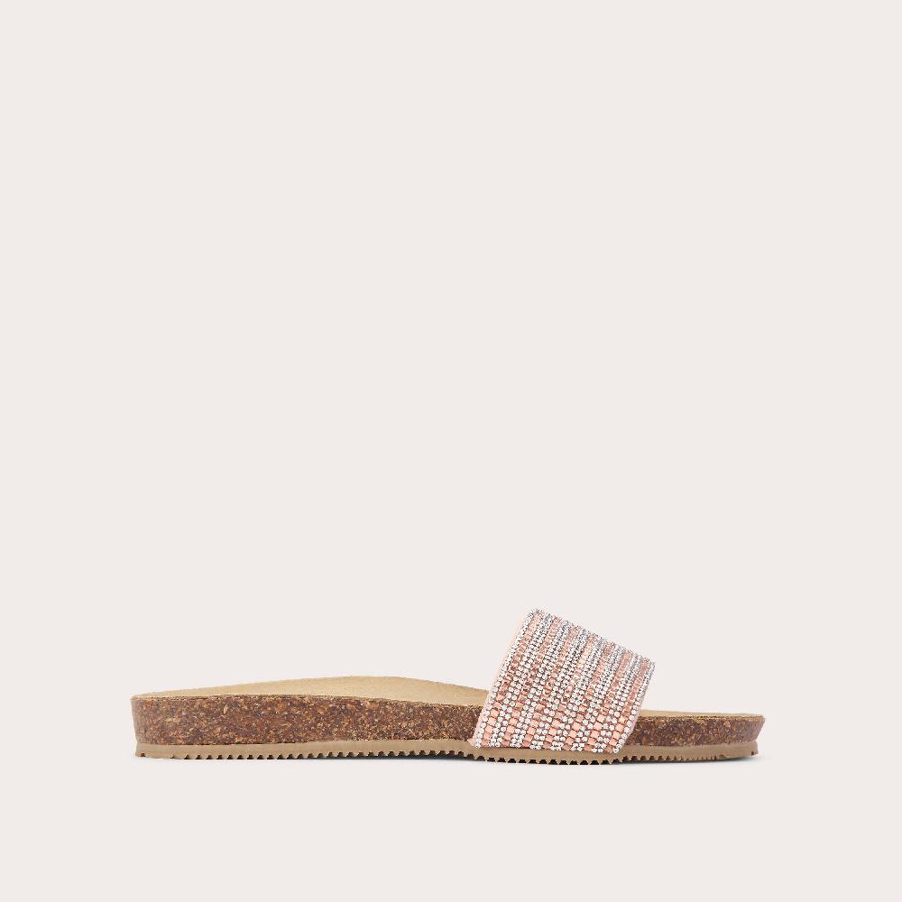 carvela SUPER Rose Gold Crystal Slip On Sandal by CARVELA COMFORT
