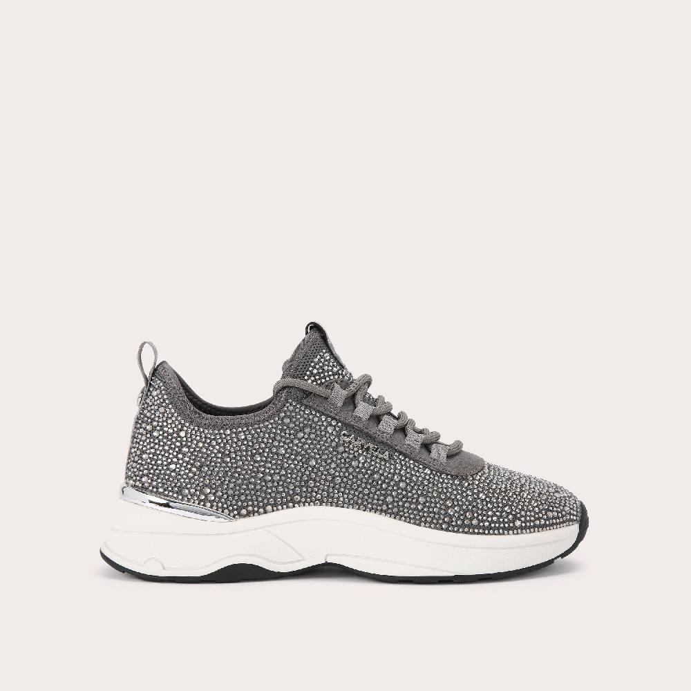 carvela SWIFT JEWEL RUNNER Pewter Jewel Fabric Sneaker by CARVELA