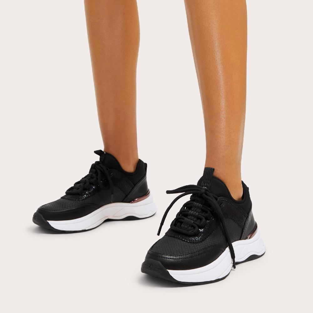 Carvela SWIFT RUNNER Black Lace Up Trainer By CARVELA